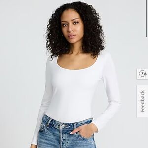 2 Express Bodysuits - Scoop Neck Long Sleeve